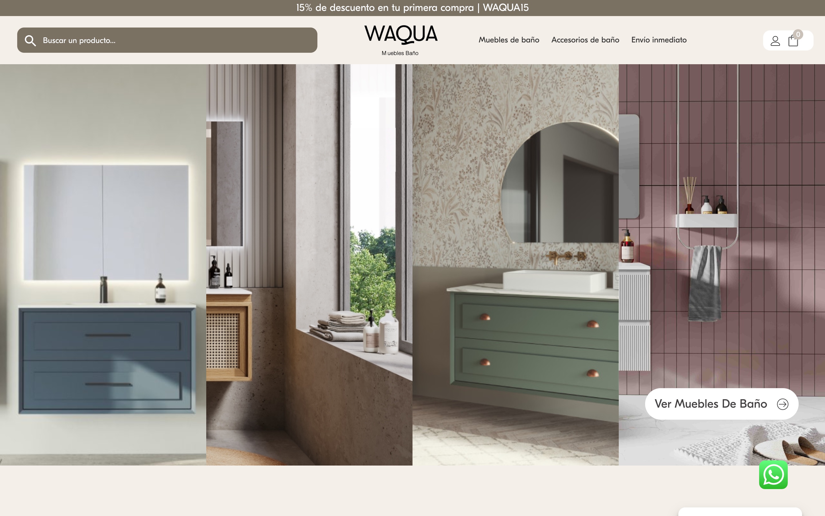 Waqua. Web WordPress + Elementor con integraciones y UX moderna.