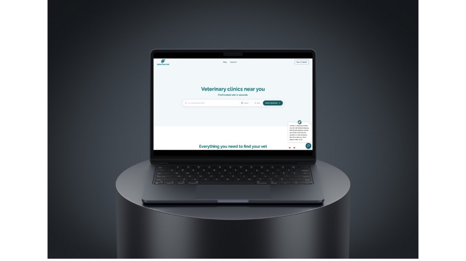 Select Your Vet. Plataforma veterinaria con plugin custom, buscador avanzado e IA.
